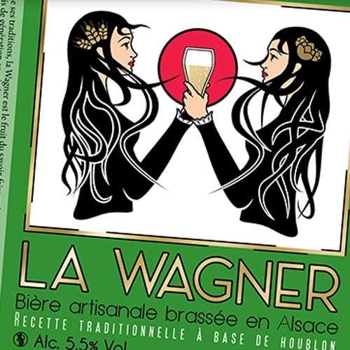 tiquette de bire pour la srie ''Csar Wagner''