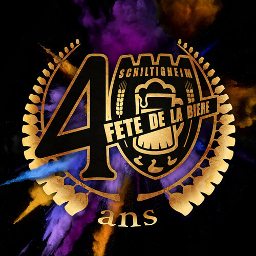 Logo des 40 ans Fte de la Bire de Schitigheim