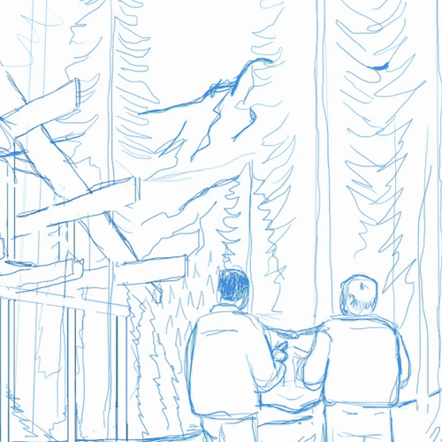 Peinture numrique ''Poster Chalet''