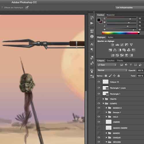 Peinture numrique ''Mandalorian''